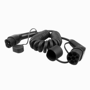 Type 2 To Type 2 EU spring Spiral Charge Cable 